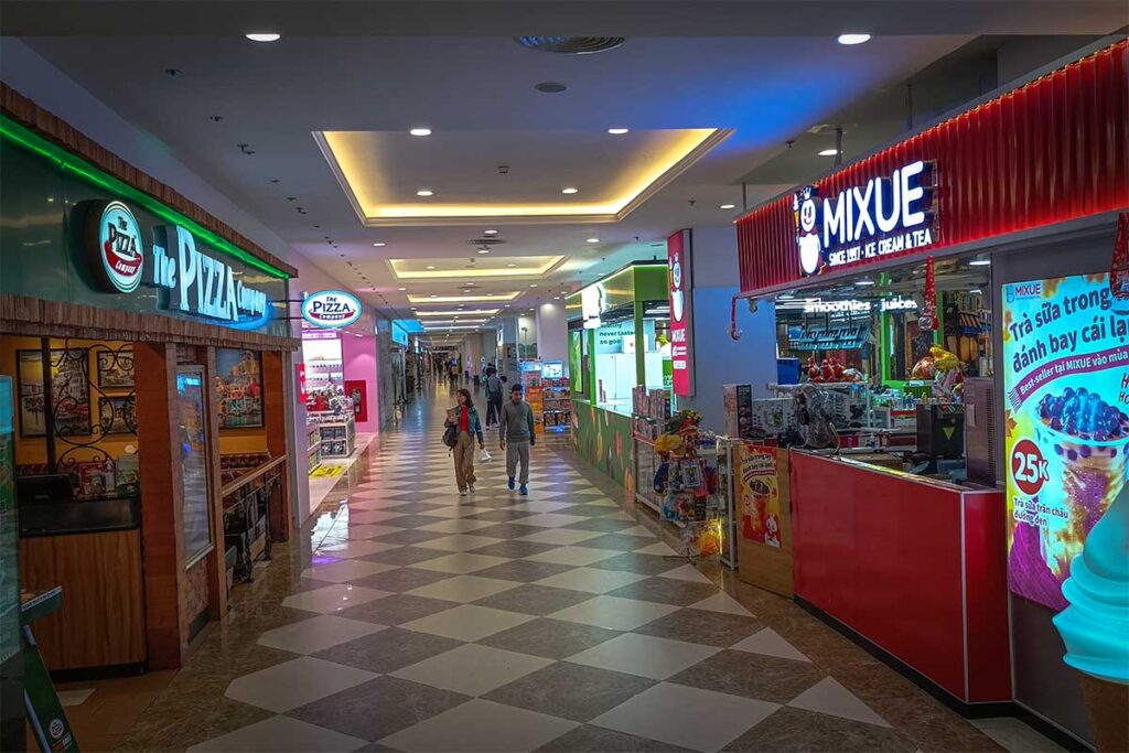 The inside of Vincom Mega Mall Royal City