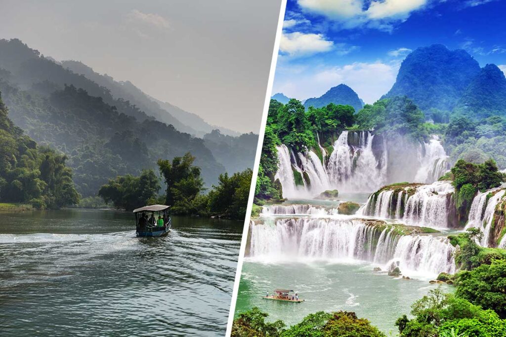 Cao Bang with Ban Gioc Waterfall and Ba Be Lake combo tour