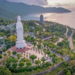 View of the Linh Ung Pagoda and Lady Buddha statue on Son Tra Peninsula – scenic day trip from Hoi An to Da Nang.