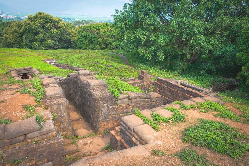 ​Remnants of trenches utilized during the Battle of Dien Bien Phu, offering insight into wartime strategies.