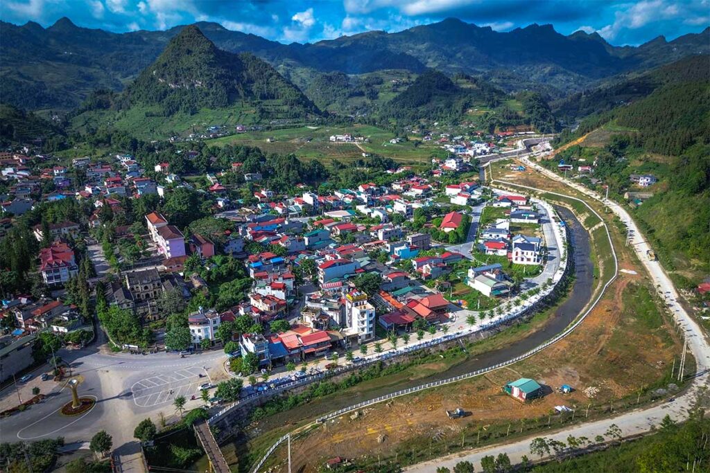 View over Bac Ha Town