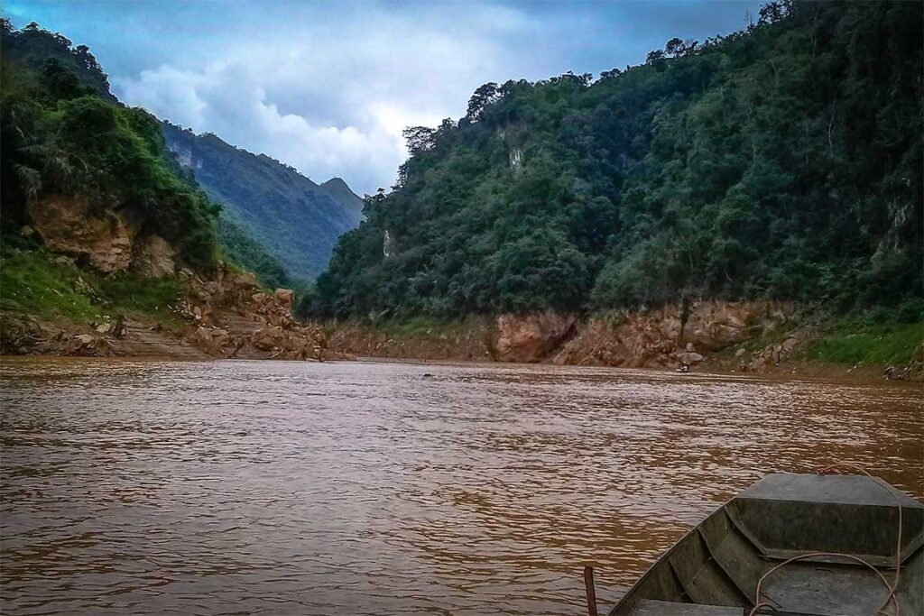 A gentle boat ride over the Chay River in Bac Ha