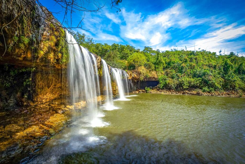 Dak Mai Waterfall near Bu Gia Map National Park (Binh Phuoc province)