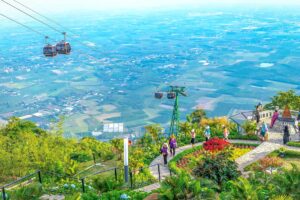 The peak of Black Virgin Mountain - One of the best things to do in Tay Ninh
