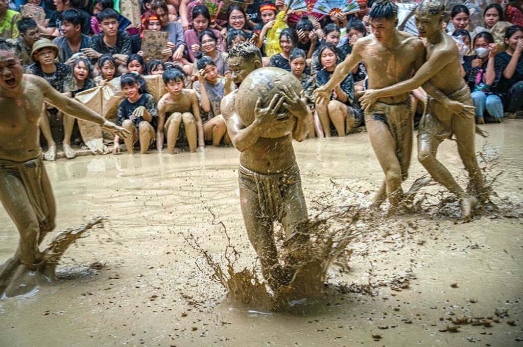 Mud ball wrestling festival in Bac Giang