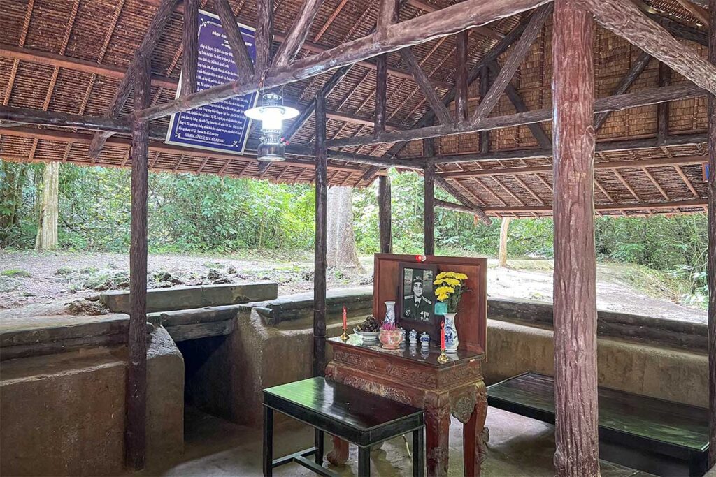 Remains from Ta Thiet Base and tunnel entrance in Binh Phuc