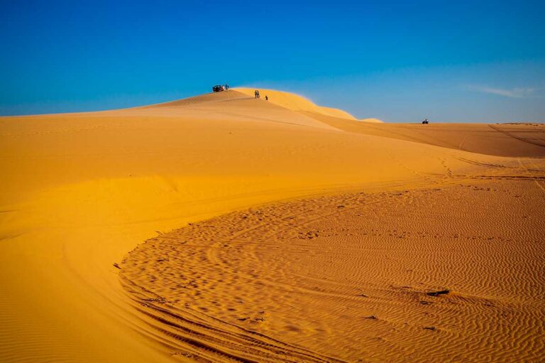 Mui Ne sand dunes near the coast, known for desert-like landscapes and outdoor activities in southern Vietnam travel