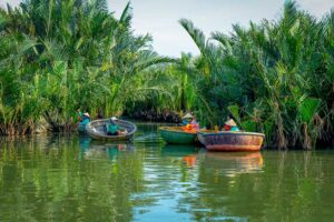 Hoi An basket coconut boat tour