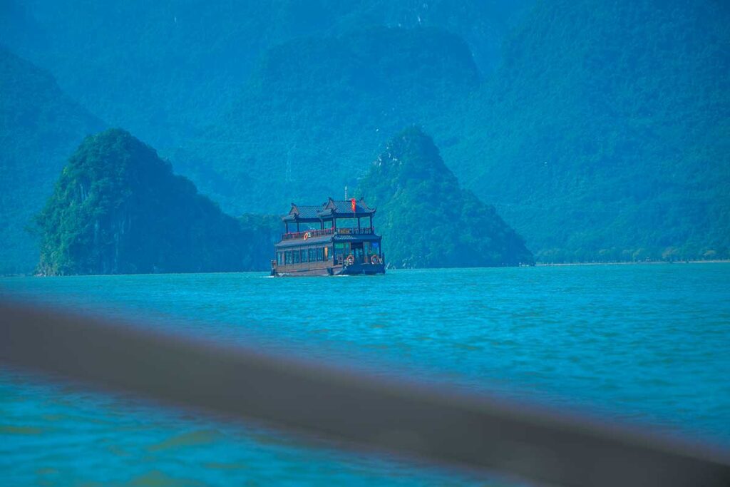 A boat ride on Tam Chuc Lake