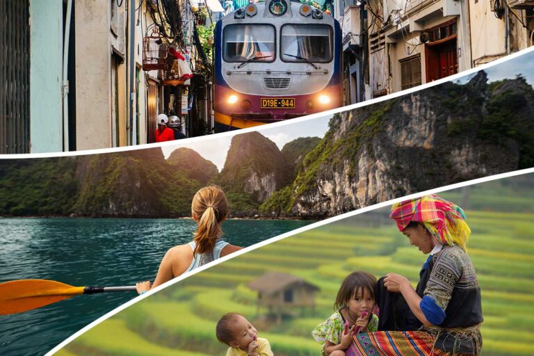 3-week Northern Vietnam Big Loop tour with limestone mountains, remote villages, ethnic groups and spectacular rice terraces.