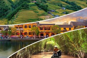 3-week Vietnam package tour from north to south including Sapa rice terraces, Hoi An lantern streets, and Mekong Delta boat ride.