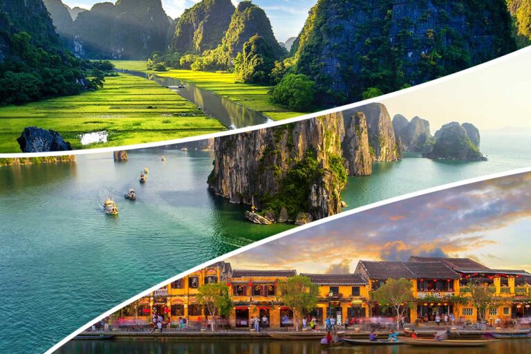 7-day Vietnam tour combining North Vietnam scenery with Hoi An’s ancient town, rice fields, and iconic limestone landscapes.