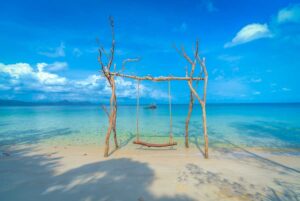 Vietnam landscape during the best time to visit Vietnam, showing green nature, waterfalls, and lush scenery influenced by seasonal weather patterns