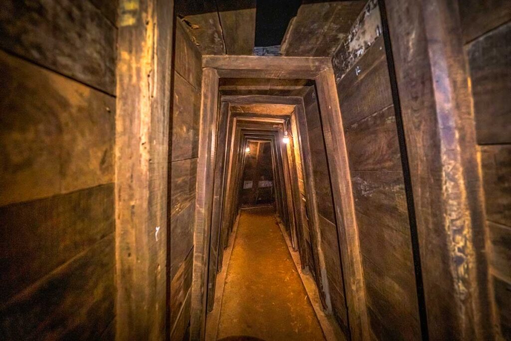 Inside one of the tunnels of Vinh Moc in the DMZ Vietnam