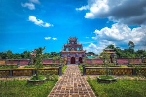 The main gate of Duc Duc Tomb in Hue