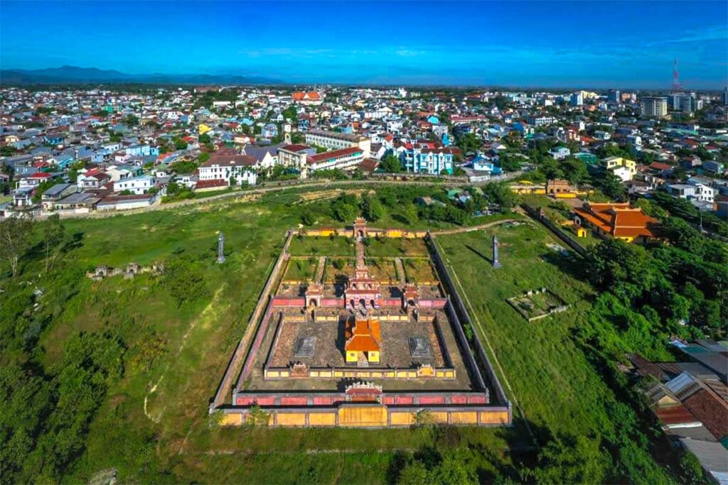 Aerial view of Duc Duc Tomb
