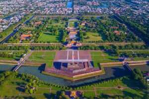 Aerial view of Hue Imperial Citadel