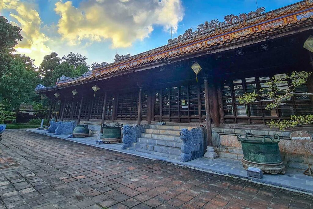 The palace part of Hue Museum of Royal Antiquities seen from the outside
