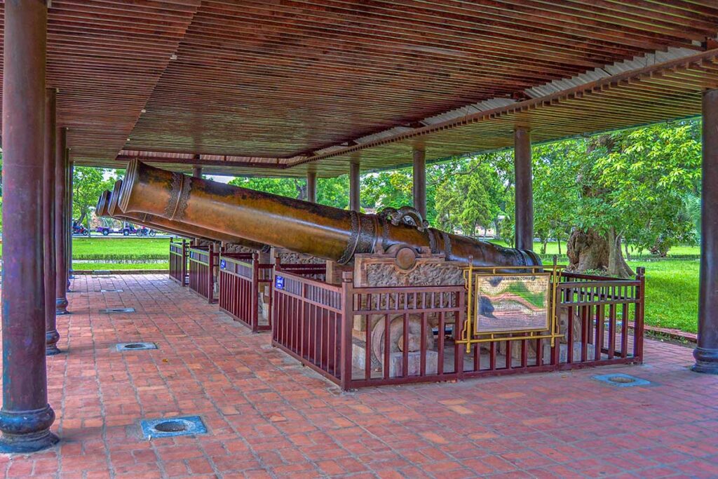 The Royal imperial cannons of Hue Citadel