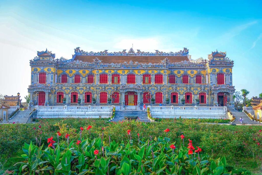 Kien Trung Palace fully rebuild structure inside Hue Imperial City