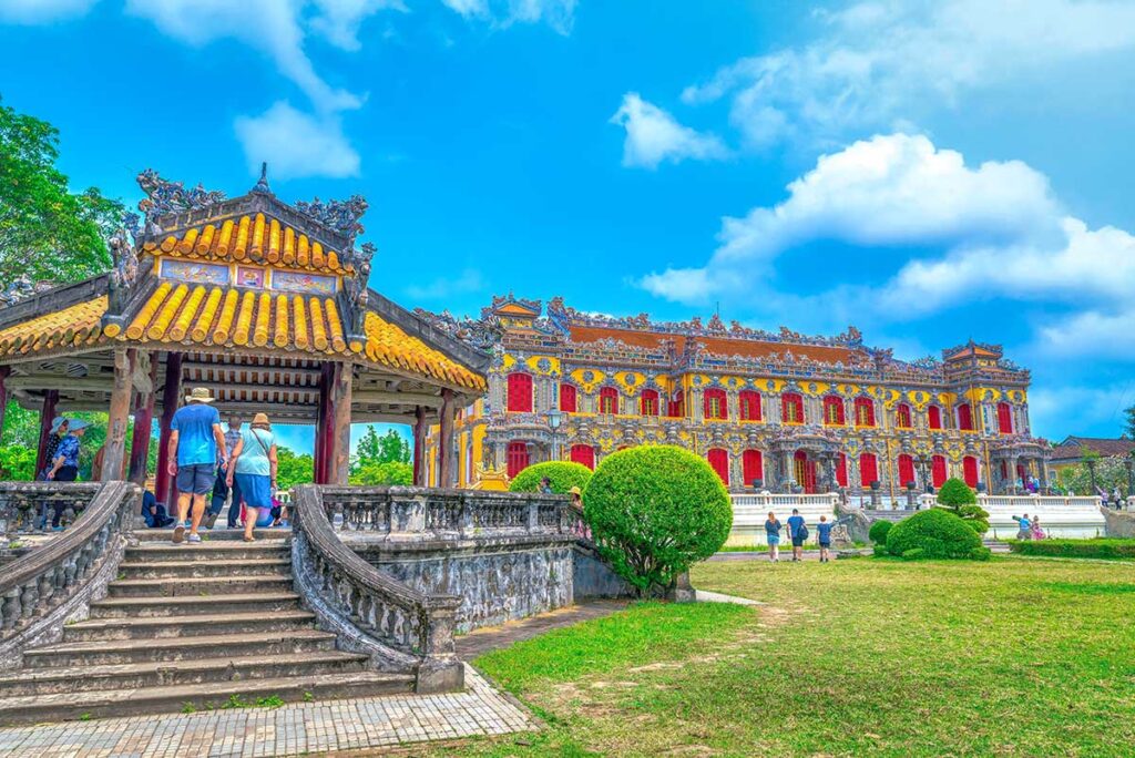 Exterior view of Kien Trung Palace inside the Hue Imperial City