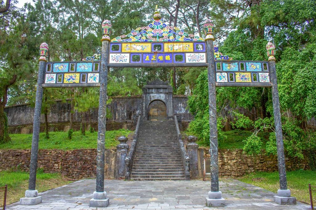 Hien Duc Mon Gate of the barrial area of Emperor Minh Mang