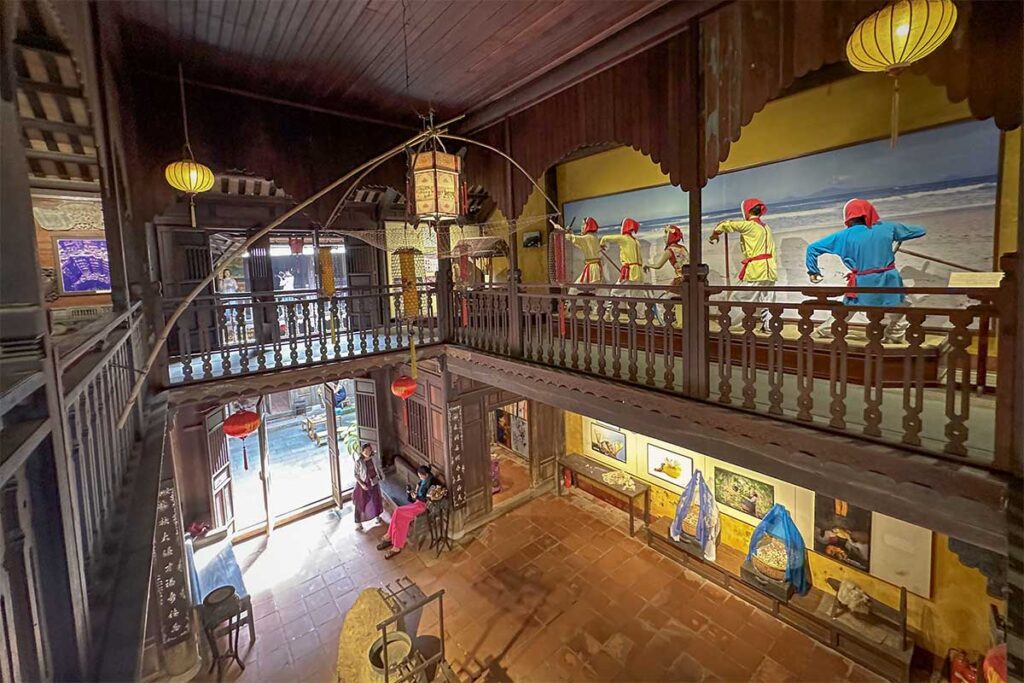 Two floors of exhibits inside the Museum of Folk Culture in Hoi An’s Ancient Town