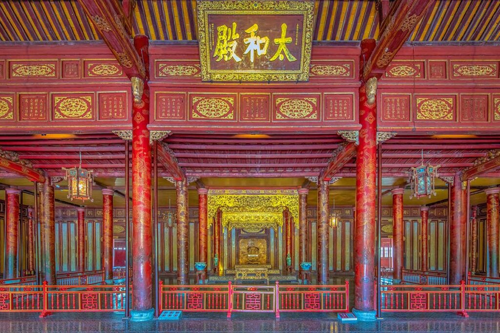 Throne room inside Thai Hoa Palace