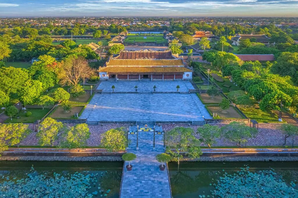 Aerial view of Thai Hoa Palace