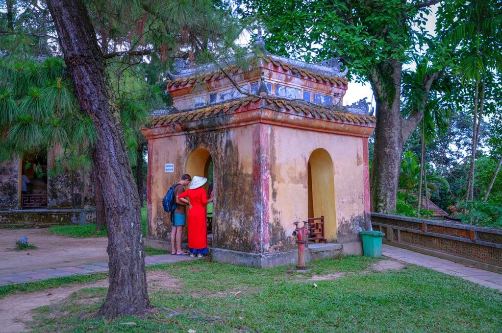 The drum tower at Thien Mu Pagoda