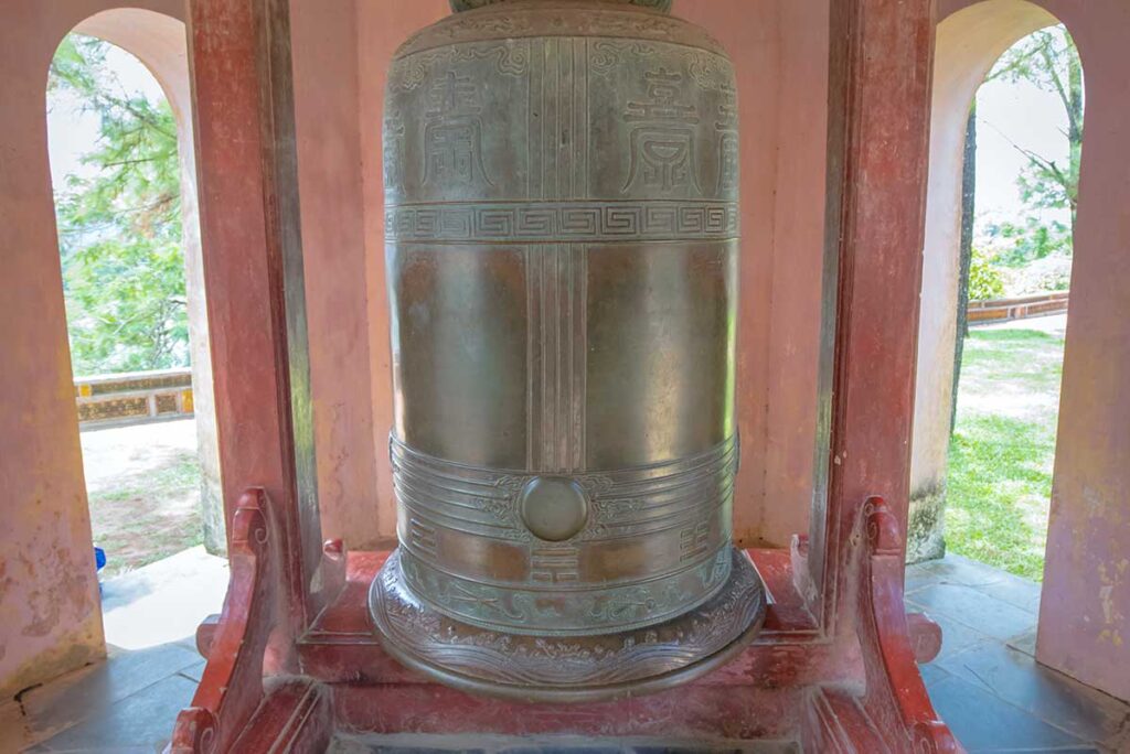 The bell tower at Thien Mu Pagoda