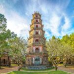 Phuoc Duyen Tower (Tháp Phước Duyên) - Main stupa tower of Thien Mu Pagoda in Hue