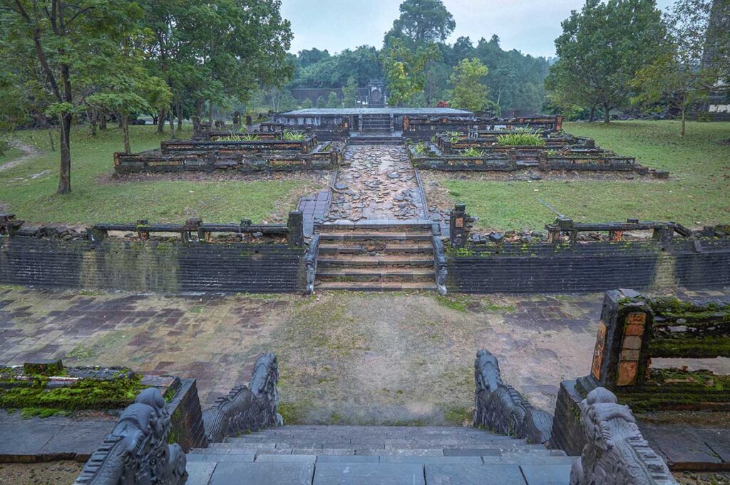 Ruins of Duc Hinh Lau at Thieu Tri Tomb