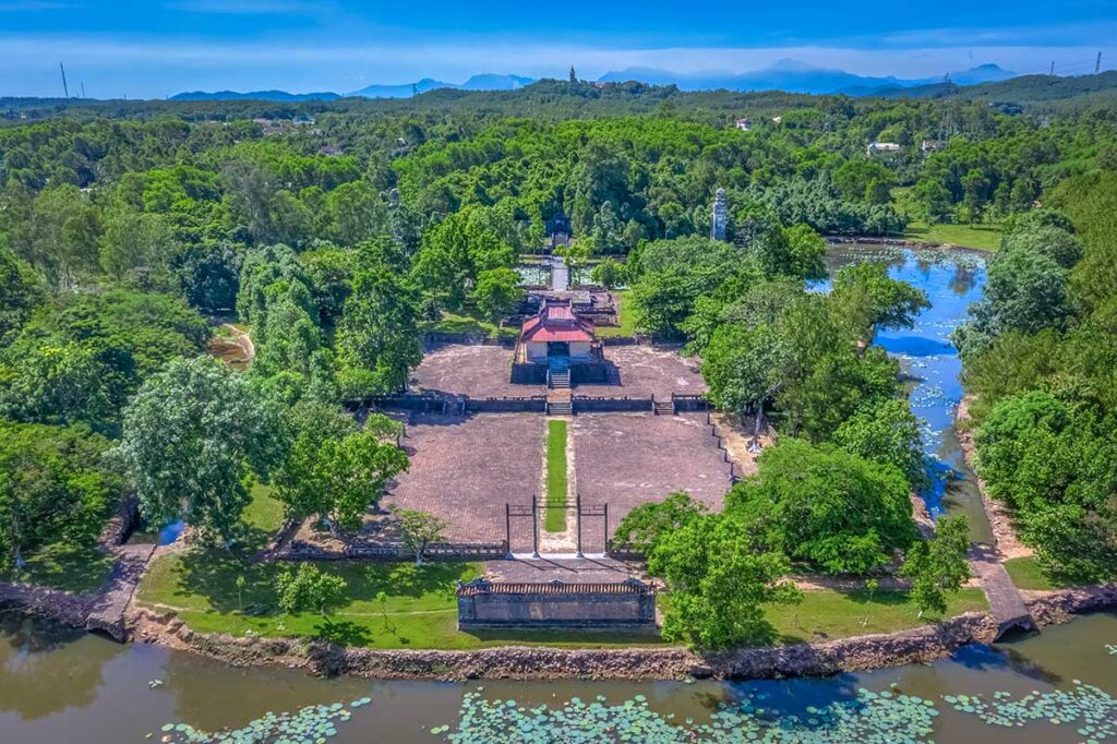 Aeriel view of Thieu Tri Tomb