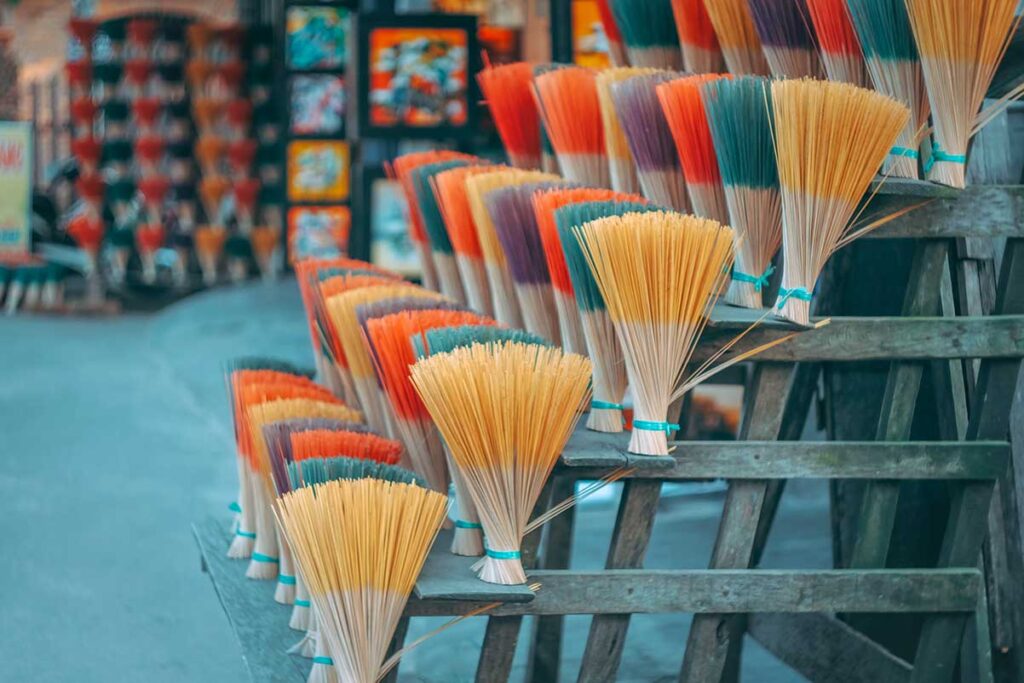Incense being sold at Thuy Xuan Village in Hue
