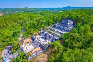 Aerial view of Khai Dinh Tomb