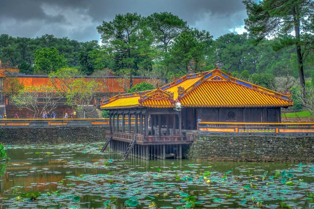 Xung Khiem Pavilion inside Tu Duc Tomb complex in Hue