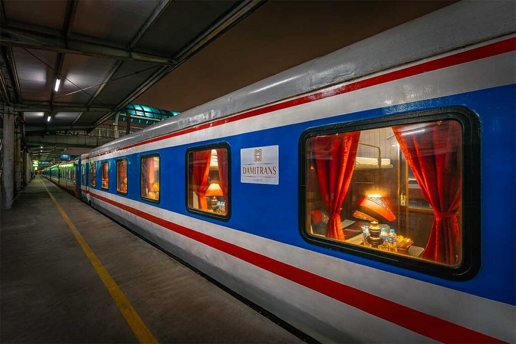 Exterior of the Damitrans Train to Sapa