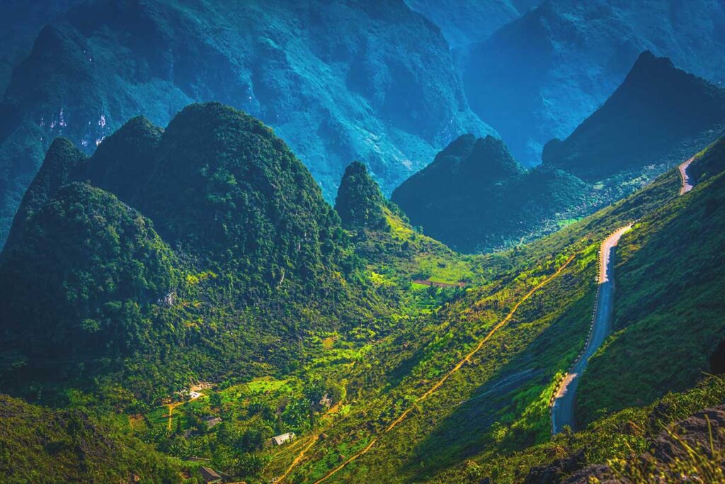 Stunning mountain views of Dong Van Karst Plateau in Ha Giang province
