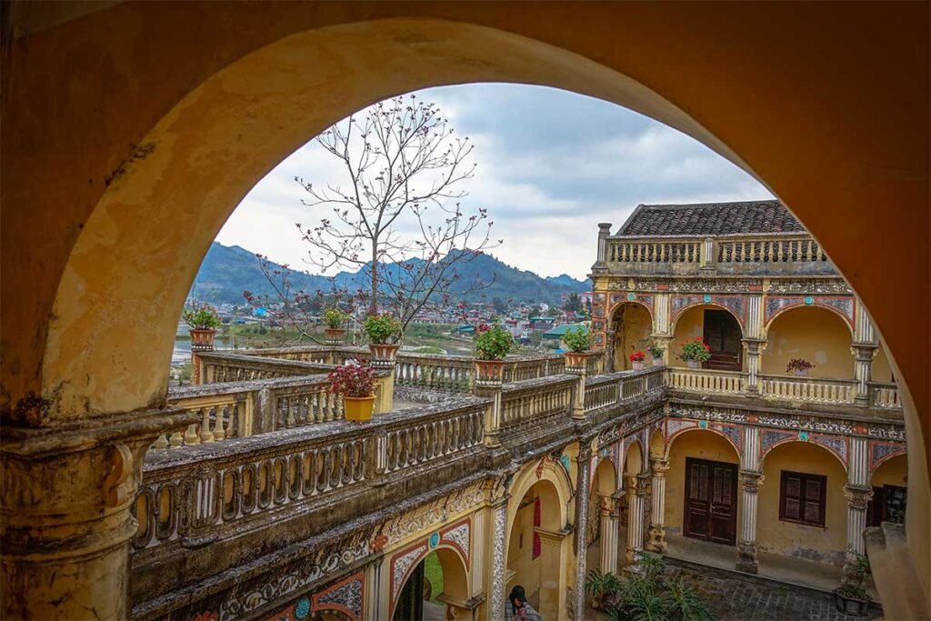 View from second level of Hoang A Tuong Palace in Bac Ha