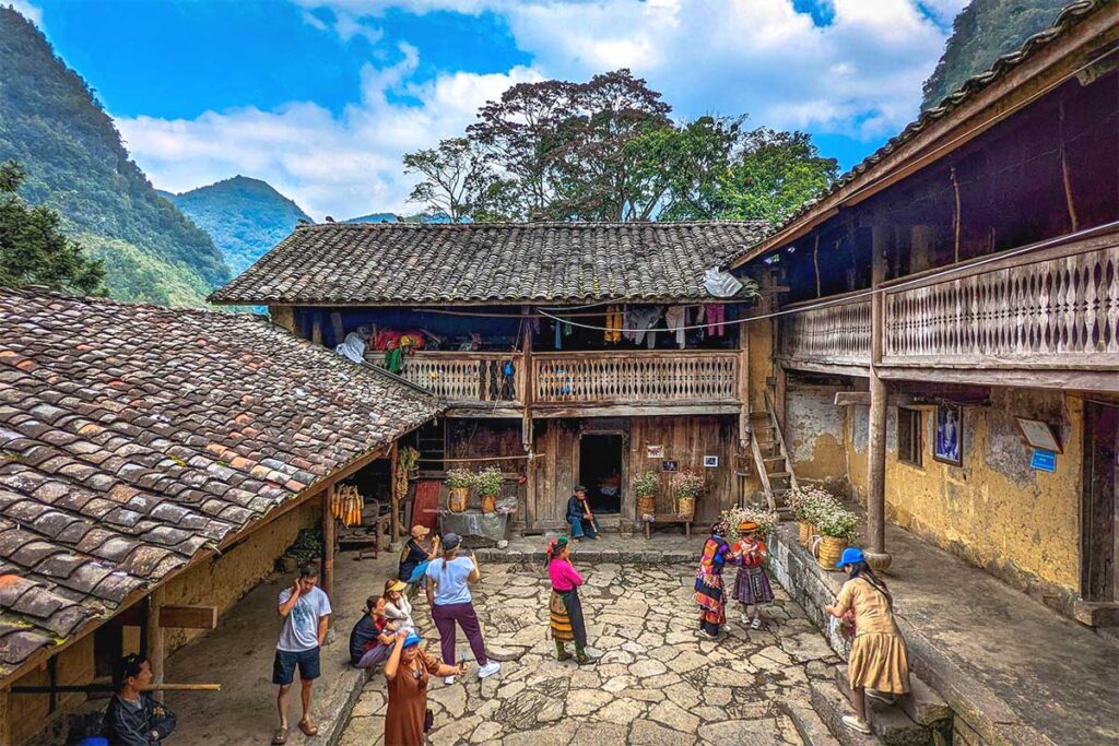 The indoor courtyard of the House of Pao
