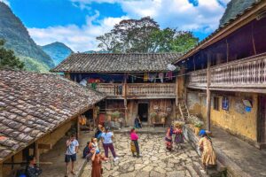 The indoor courtyard of the House of Pao