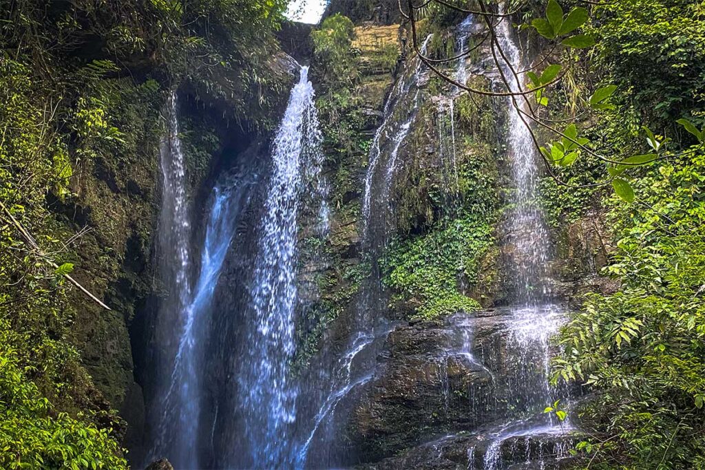The Nai nam Dam Waterfall in Ha Giang