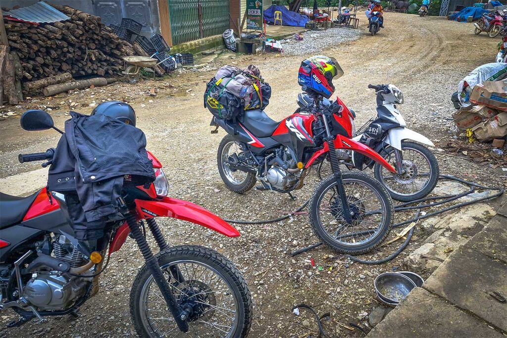 Off road motorbikes rented in Ha Giang