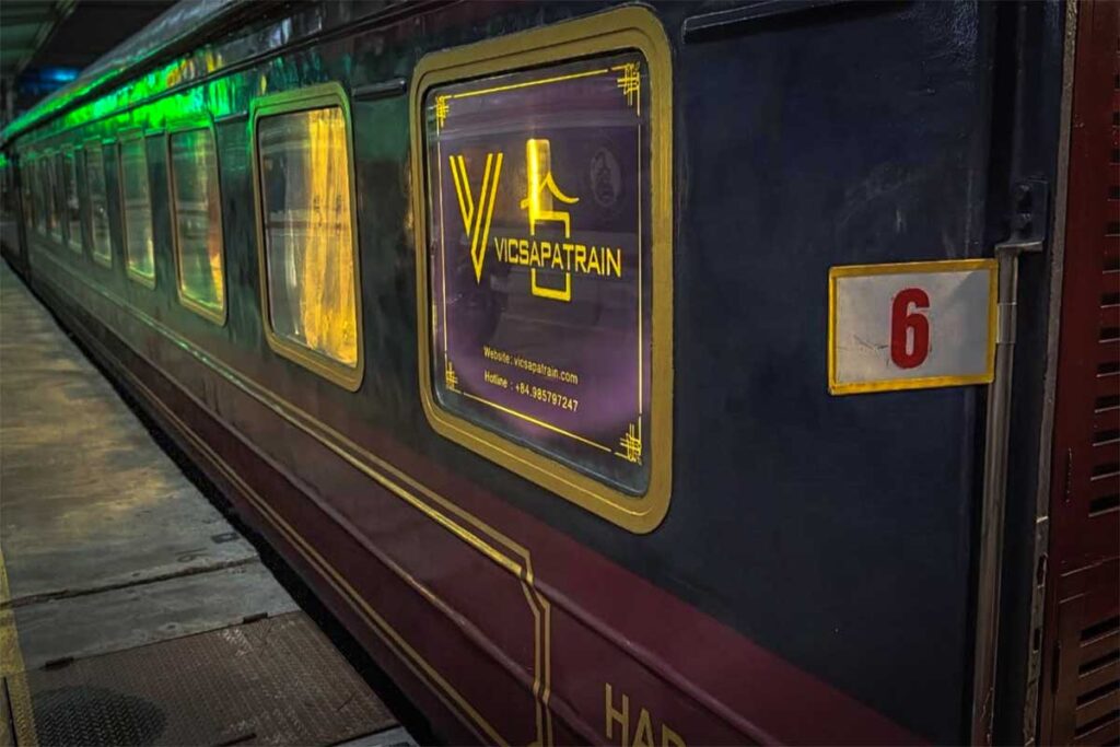 The exterior part of VIC Sapa Train