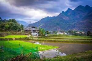 Peaceful countryside view of Yen Minh