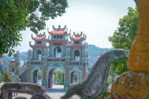 The main gate of Ba Chua Kho Temple