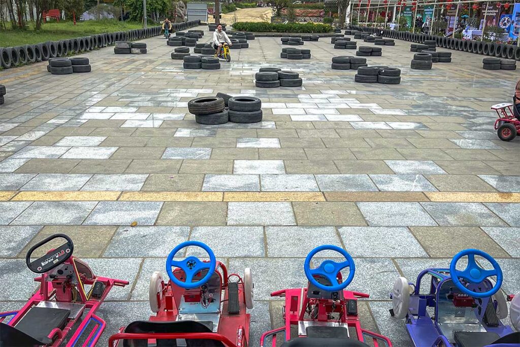 Small kids Go-Karts at Bai Da Son Hong Hanoi