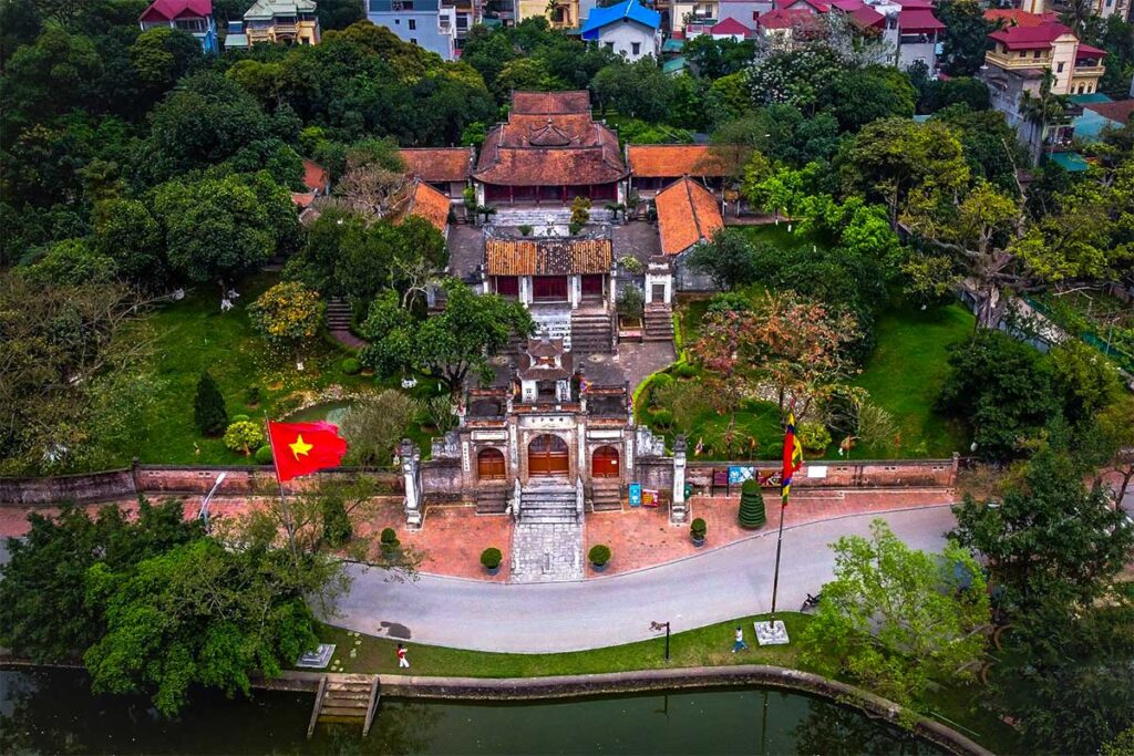 Aerial view of the Inner Citadel of Co Lao Citadel
