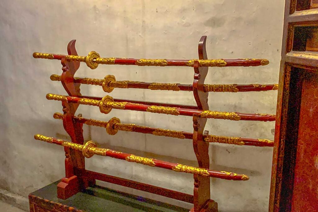 Swords at Co Loa Citadel Relic Site - An Duong Vuong Temple Complex